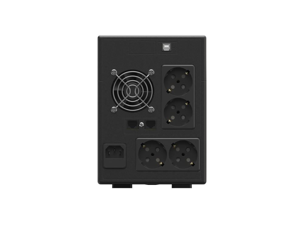Green Cell UPS (UPSLM1200) 2000VA/1200W, Modified sine wave, Line Interactive AVR, LCD - Slika 3