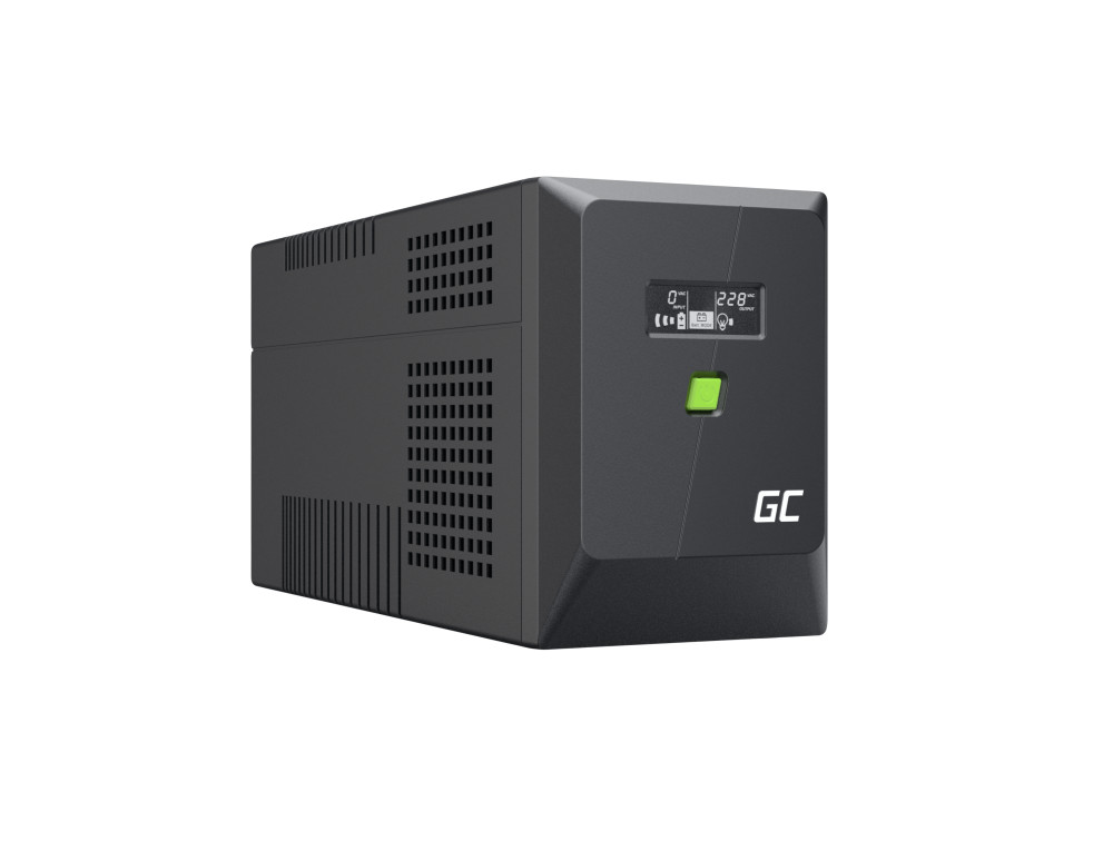 Green Cell UPS (UPSLM1200) 2000VA/1200W, Modified sine wave, Line Interactive AVR, LCD