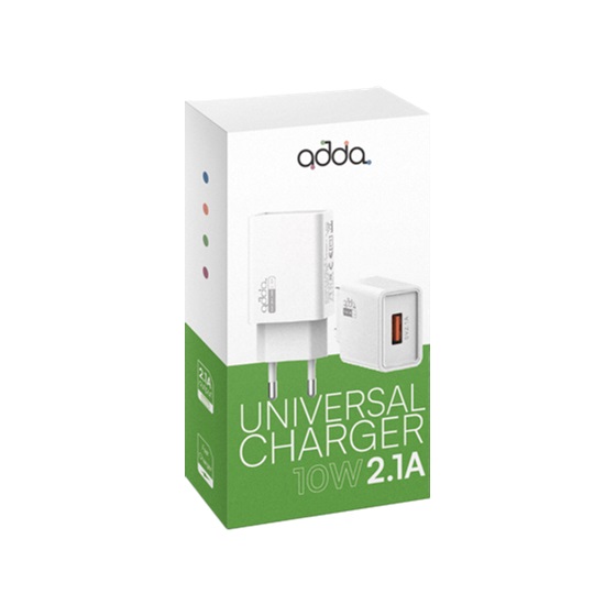 Adda CH-001-WH Fusion Universal Charger USB-A 10W 2.1A bijeli