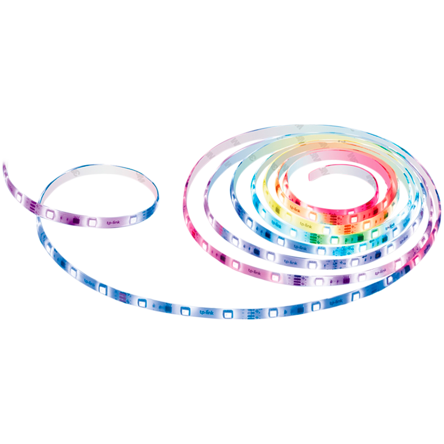 Smart Light Strip, MulticolorSPEC: 2.4 GHz Wi-Fi, 802.11b/g/n, one 16.4 ft/5m RGB+IC LED light strip, 12V/1.5A power adapter, PU Coating WaterproofFEATURE: Tapo Smart app, no hub required, works with Alexa, Google Assistant, remote control, predef