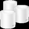 TP-Link Deco X50(3-pack) AX3000 Whole Home Mesh Wi-Fi 6 System, 574 Mbps at 2.4 GHz + 2402 Mbps at 5 GHz, 2× Internal Antennas, 3× Gigabit Ports (WAN/LAN auto-sensing), 2 Streams and HE160 for 5GHz, Deco App, Router/AP Mode, IPv6, IPTV, HomeShield