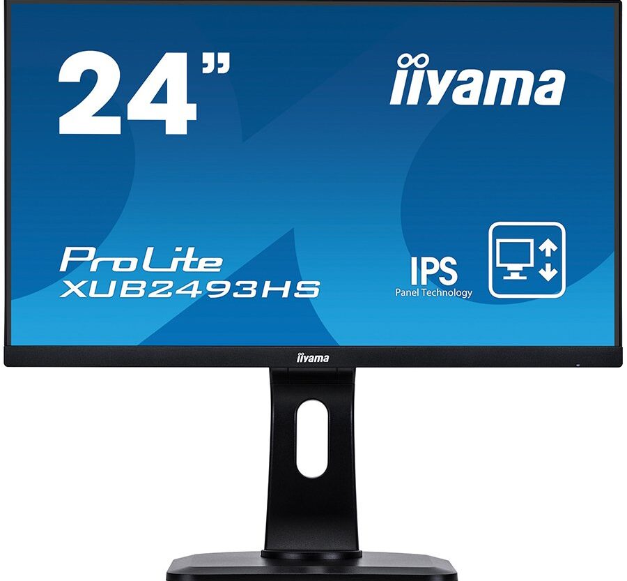 24" ETE IPS-panel, 1920x1080, 15cm Height Adj. Stand, 4ms, 250cd/m2, Speakers, HDMI, DisplayPort (23,8" VIS)