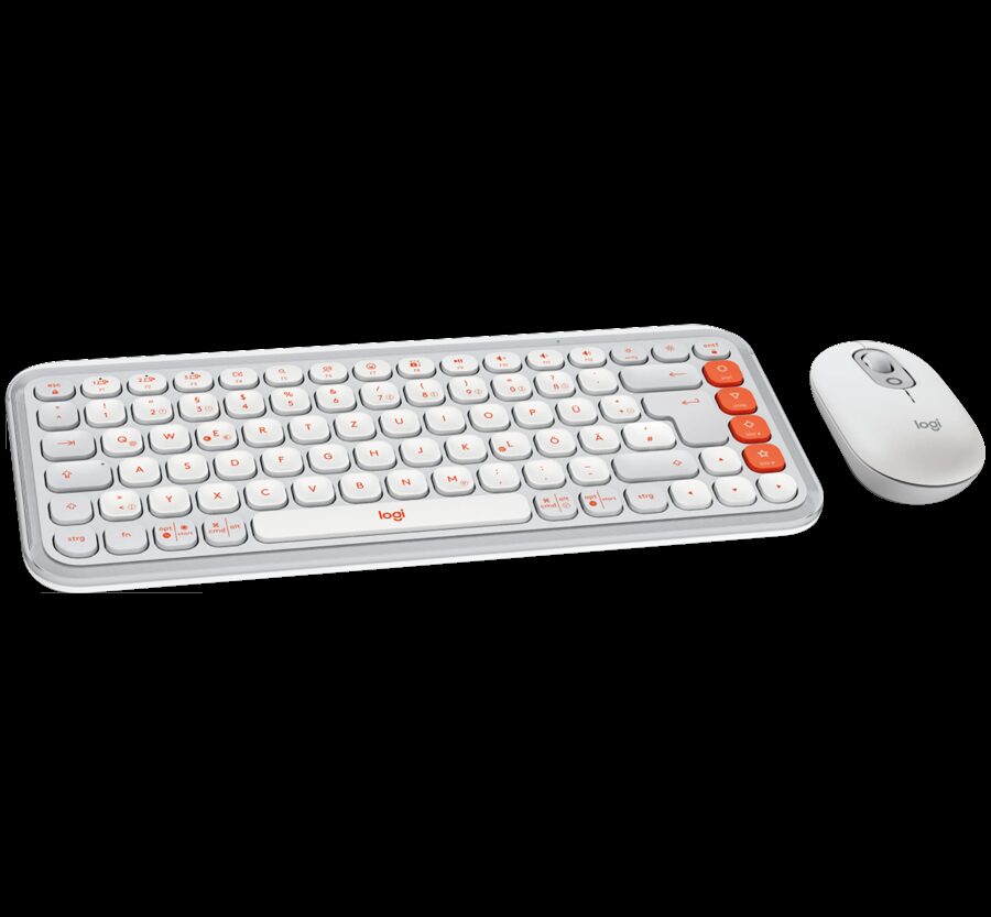Alternative view of LOGITECH POP ICON COMBO - OFF WHITE - BT - Croatian layout