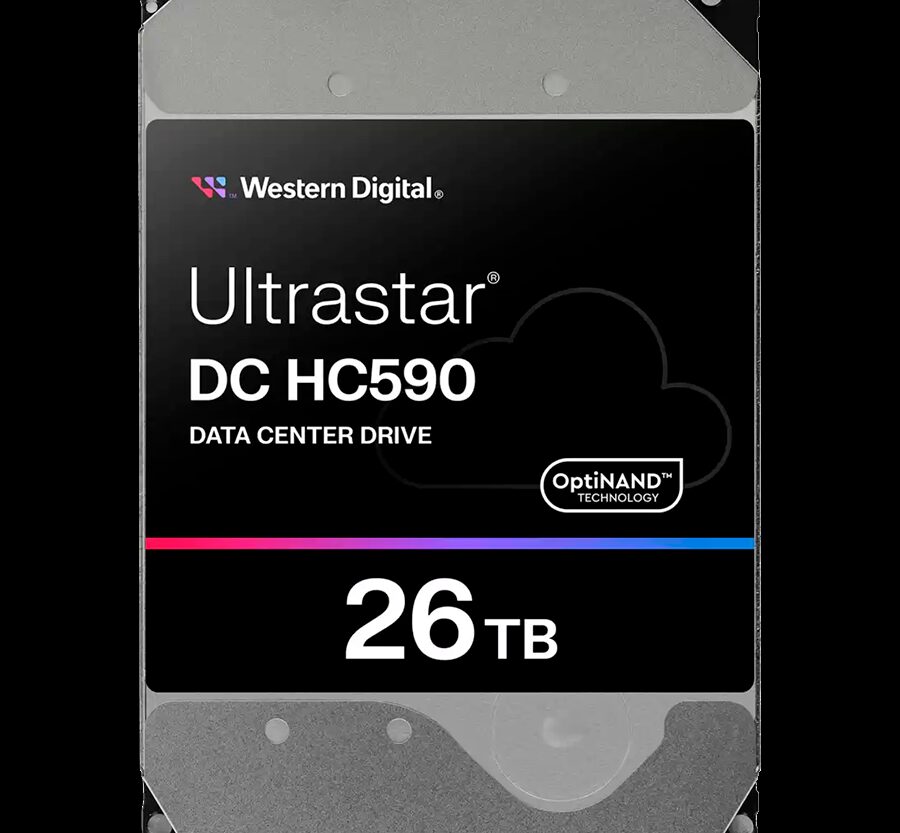 HDD Server WD/HGST ULTRASTAR DC HC590 (3.5’’, 26TB, 512MB, 7200RPM, SATA 6Gb/s, 512E SE NP3) SKU: 0F65672