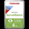 HDD Video Surveillance TOSHIBA S300 6TB SMR, 3.5'', 256MB, 5400RPM, SATA, TBW: 180