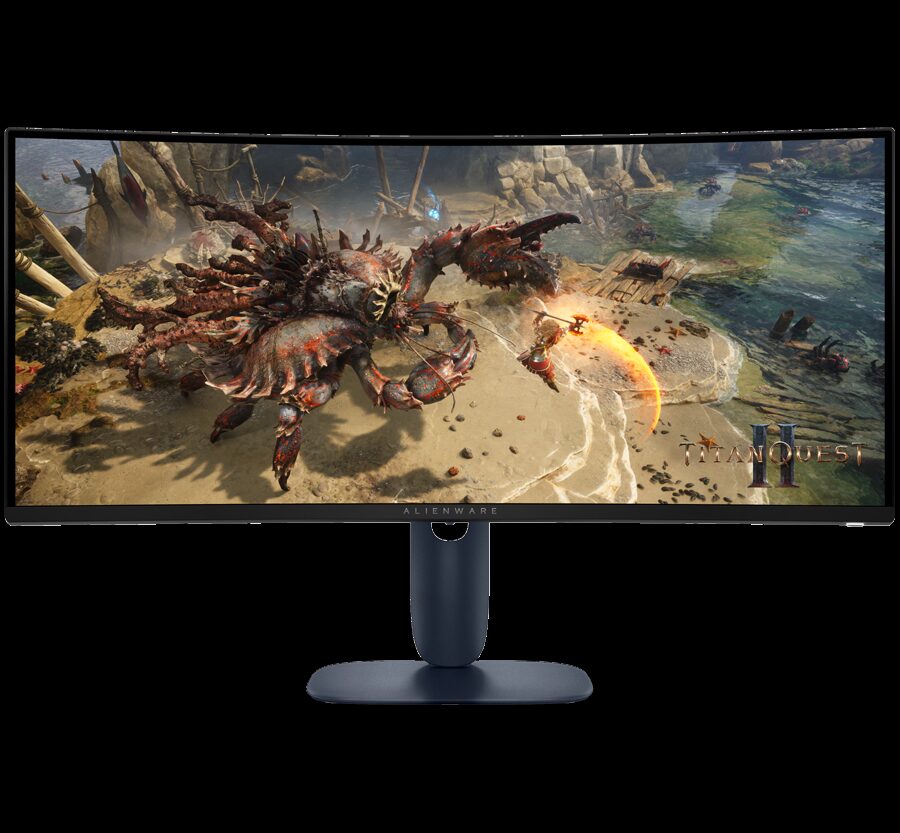 Monitor Alienware 34 Gaming AW3425DWM Curved, 3440x1440, WQHD, 180Hz, VA Antiglare, 21:9, 3000:1, 400 cd/m2, AMD FreeSync+ VESA, 4ms/2ms/1ms, 178/178, DP, 2xHDMI, 2xUSB-A, USB-B, Tilt, Pivot, Height Adjust, 3Y