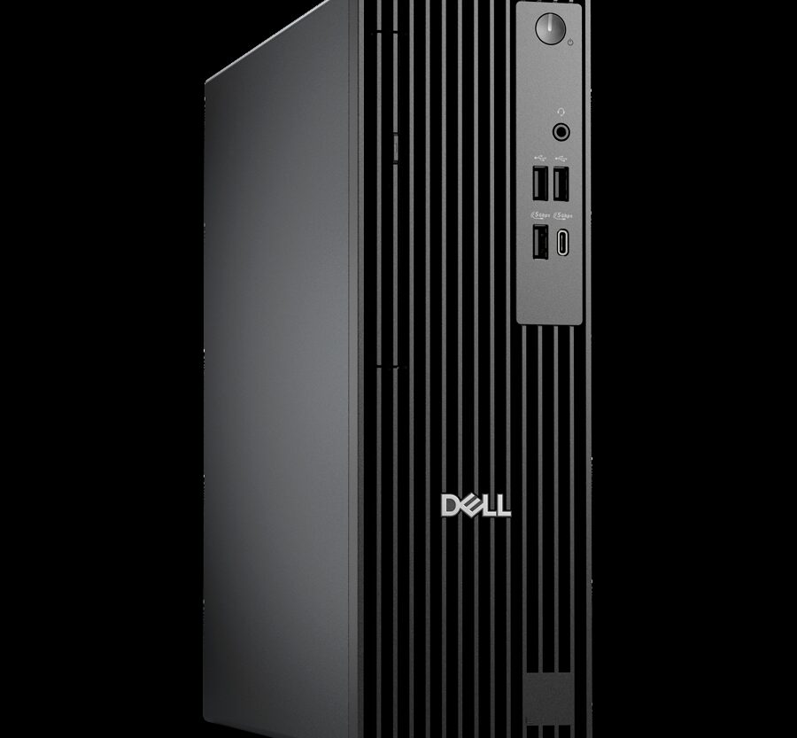 Dell Pro Slim QCS1255, 180W, AMD Ryzen 5 8600G (16 TOPS, 6 cores up to 5.0GHz), 16GB DDR5 4800MT/s, M.2 512GB SSD, AMD Integrated Graphics, Wi-Fi+BT, SD CR, DP/HDMI/USB-C/USB-A/RJ-45, Speaker, Mouse/Kb, Ubuntu 24.04 LTS, TPM 2.0, PS NBD 3Y