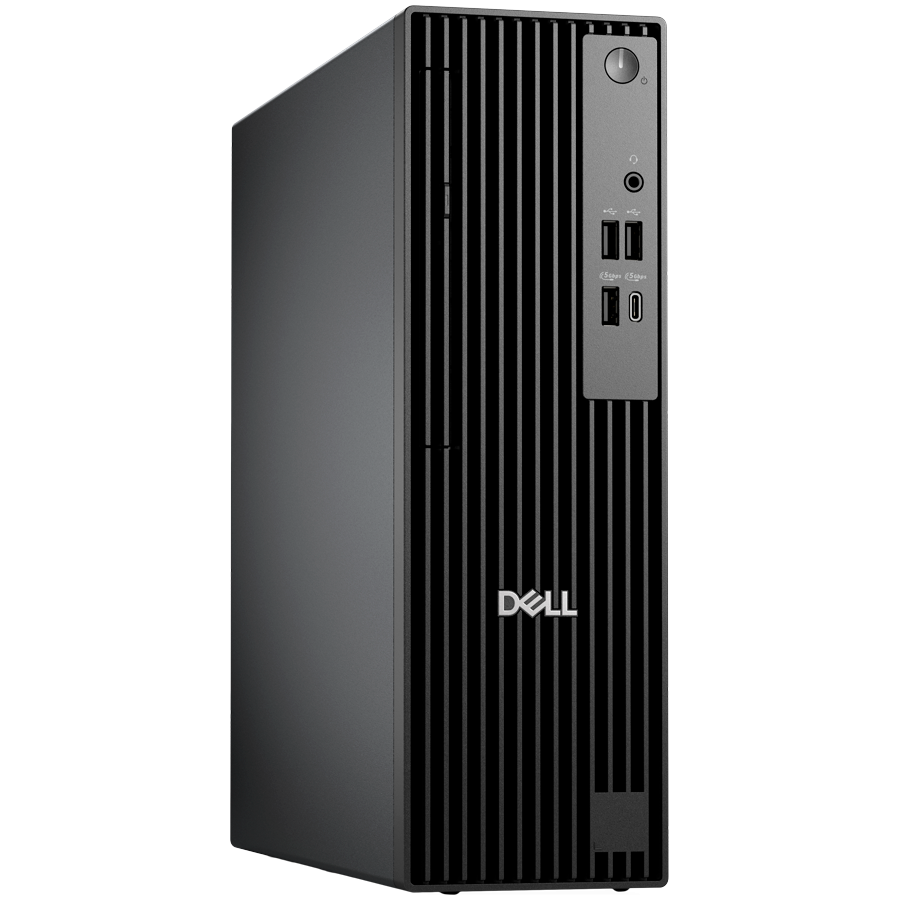 Dell Pro Slim QCS1255, 180W, AMD Ryzen 5 8600G (16 TOPS, 6 cores up to 5.0GHz), 16GB DDR5 4800MT/s, M.2 512GB SSD, AMD Integrated Graphics, Wi-Fi+BT, SD CR, DP/HDMI/USB-C/USB-A/RJ-45, Speaker, Mouse/Kb, Ubuntu 24.04 LTS, TPM 2.0, PS NBD 3Y