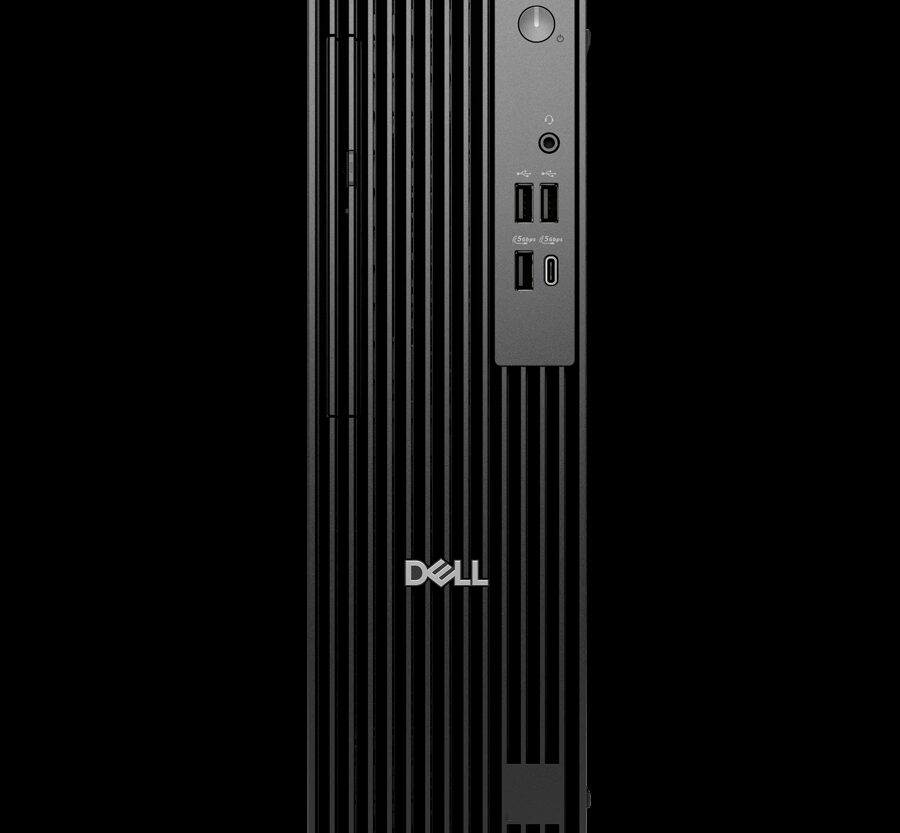 Alternative view of Dell Pro Slim QCS1255, 180W, AMD Ryzen 5 8600G (16 TOPS, 6 cores up to 5.0GHz), 16GB DDR5 4800MT/s, M.2 512GB SSD, AMD Integrated Graphics, Wi-Fi+BT, SD CR, DP/HDMI/USB-C/USB-A/RJ-45, Speaker, Mouse/Kb, Ubuntu 24.04 LTS, TPM 2.0, PS NBD 3Y