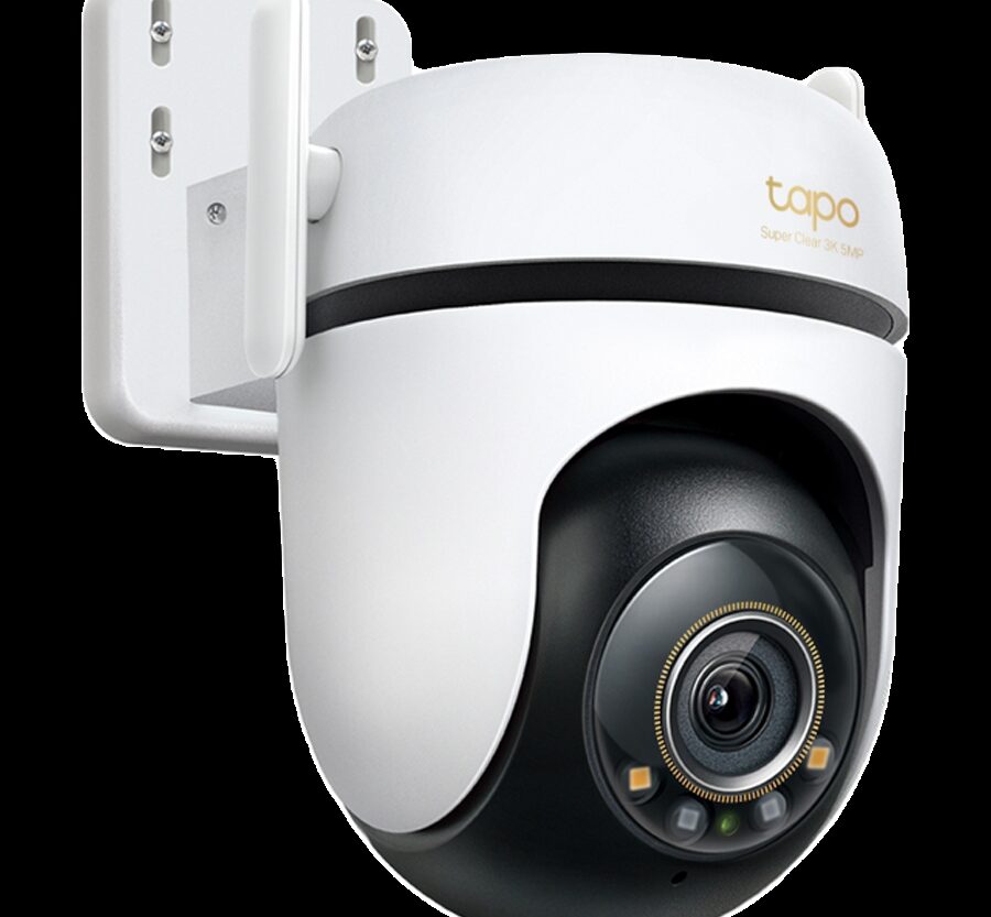 Alternative view of TAPO C530WS Outdoor Pan/Tilt Security Wi-Fi Camera, 3K 5MP (2880x1620), 2.4 GHz, 2 Ext. Antennas, 1 Eth. Port, Pan/Tilt, Starlight Colour Night Vision, Smart AI Detection and Notif., Sound and Light Alarm, Voice Control, microSD Card up to 512GB