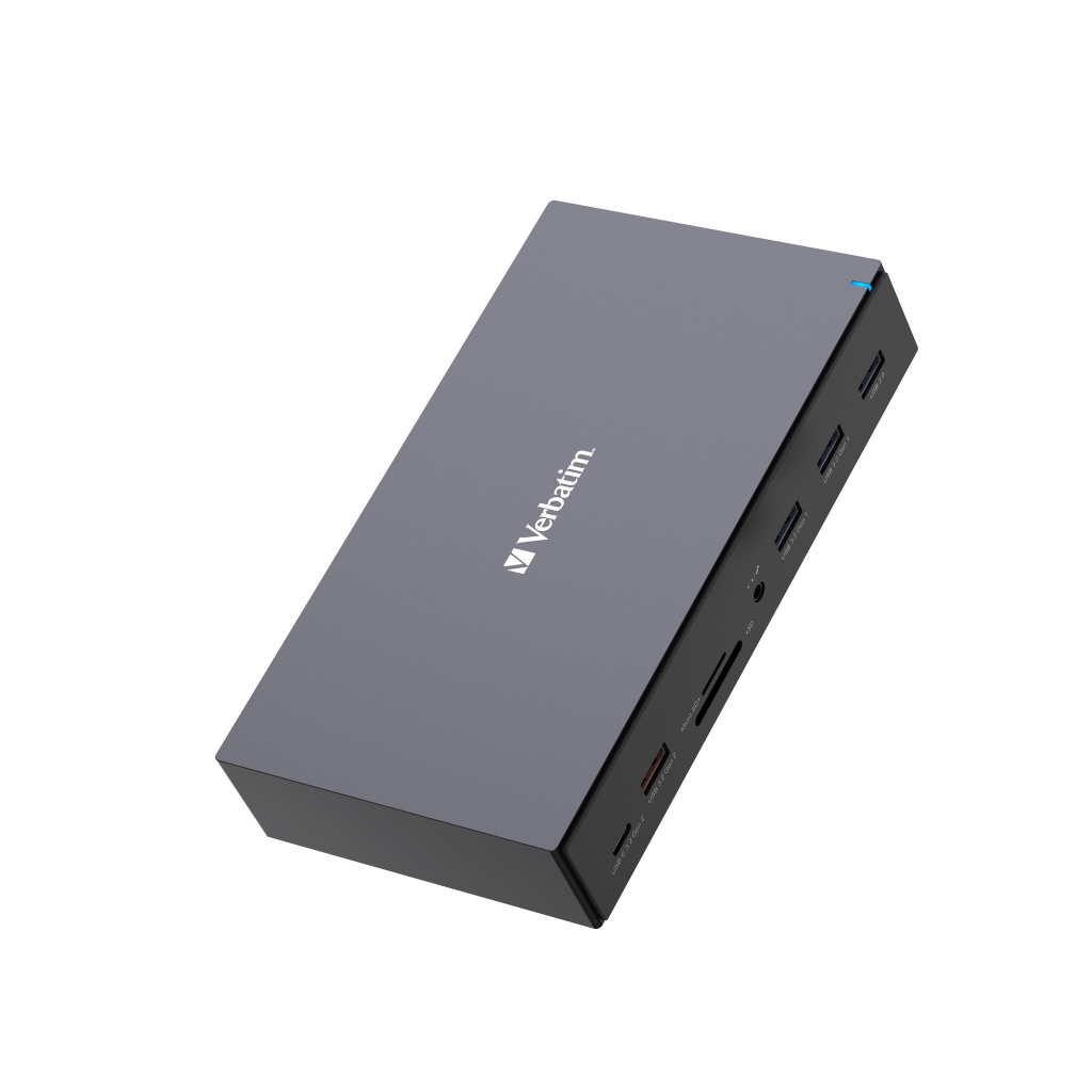 Verbatim CDS-17 portni USB-C Pro Docking Station HDMI do 8K | 2 x HDMI do 4K | 2 x DP | RJ45 | USB-A 3.2 | 2 x USB-A 3.0 | 2 x USB-A 2.0 | USB-C® 3.2 | SD | microSD | Audio | DC napajanje | USB-C Host - Slika 5
