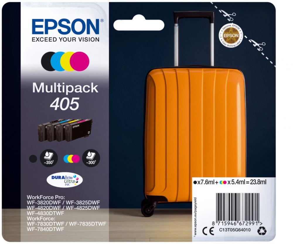 Original Ink- CMYK Epson 405 (T05G6, C13T05G64010)