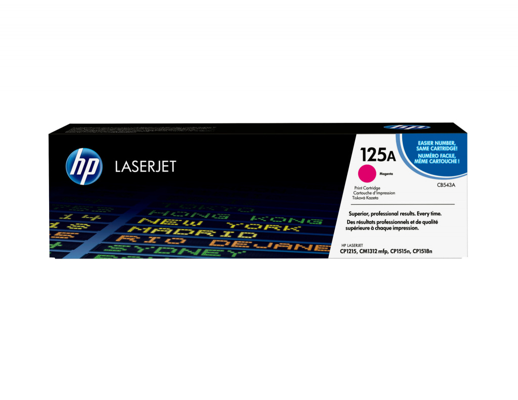 Original Toner Magenta HP Color LaserJet CM1312, CP1215, CP1515, CP1518 (125A CB543A)