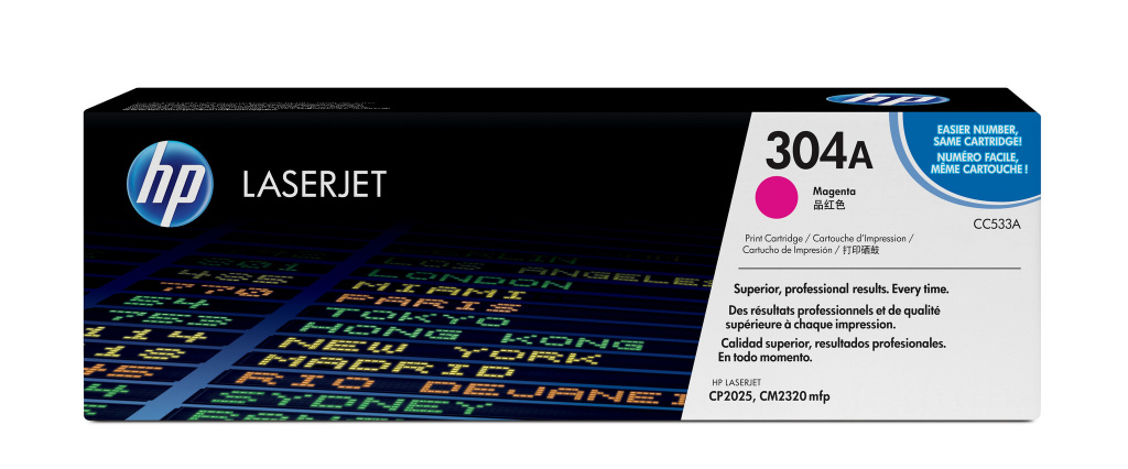 Original Toner Magenta HP Color LaserJet CP2025, CM2320 (304A CC533A)