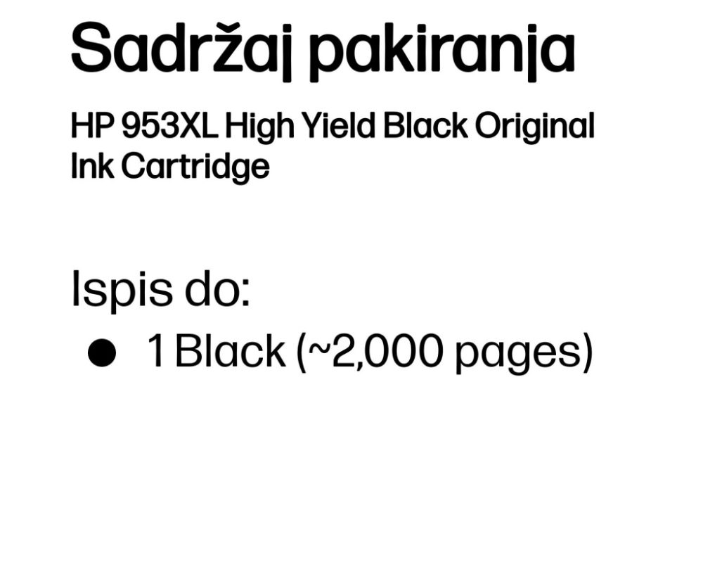 Original Ink- Black HP 953XL (L0S70AE) - Slika 3