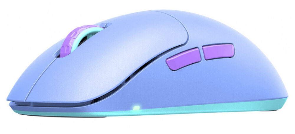 Cherry XTRFY M8 bežični igraći miš, 21000 cpi, USB, purple mint