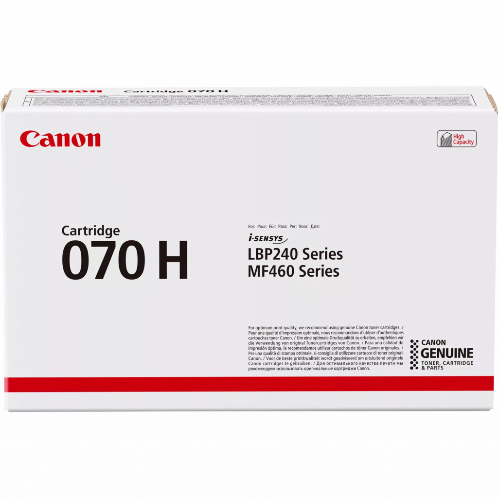 Original Toner Black Canon i-SENSYS LBP243 dw, LBP246 dw, LBP247 (CRG070H, CRG-070H, 5640C002)