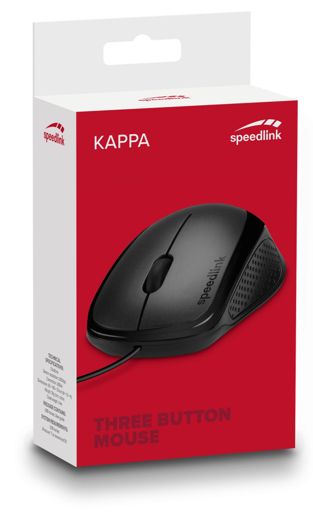 Miš SpeedLink Kappa, žičani, 1000 DPI, crni - Slika 2
