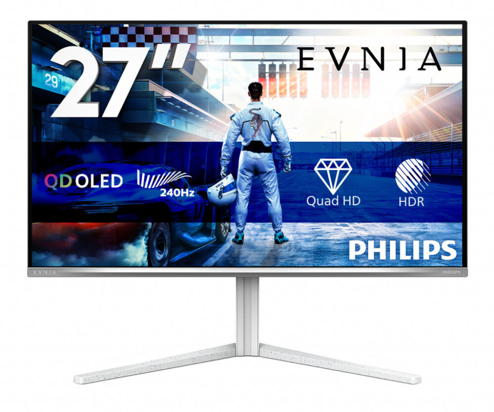 PHILIPS Evnia 6000 27M2N6501L OLED gaming monitor 26.5", 2560x1440 (QHD), QD-OLED, 240Hz, 0.03ms, Adaptive Sync, G-Sync compatible, HDR 10, USB 3.2 Hub, 2x HDMI 2.1, 1x DP 1.4, Full Ergo, Ambiglow