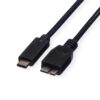 Roline USB3.1 kabel TIP C-microB M/M 0.5m crni