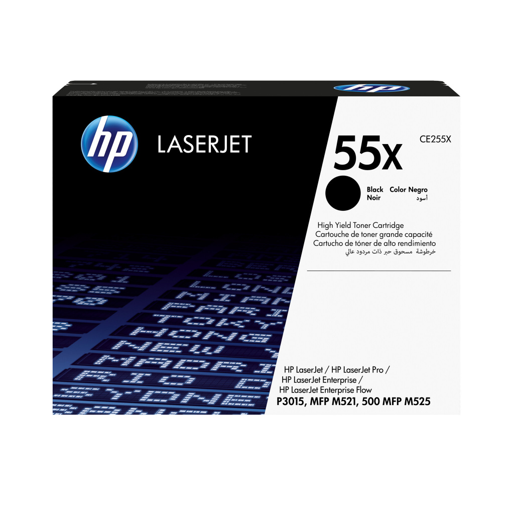 Original Toner Black HP LaserJet P3015 (55X CE255X)
