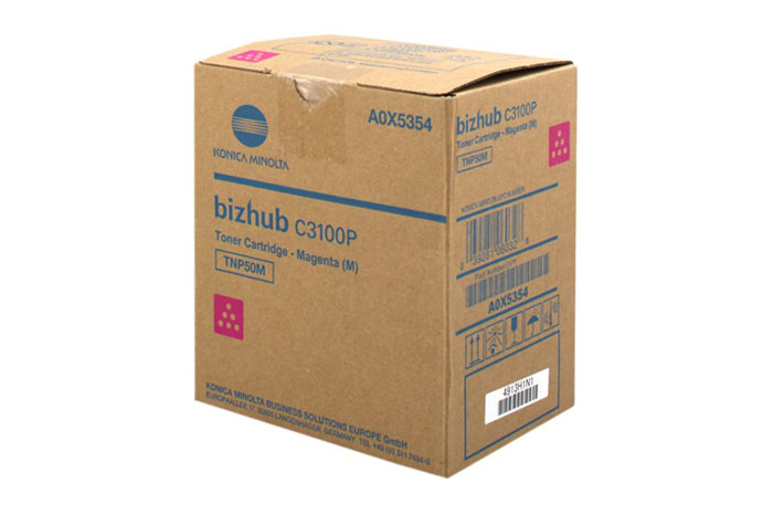 Original Toner Magenta KonicaMinolta Bizhub C3100P (TNP-50M, TNP50M, A0X5354)
