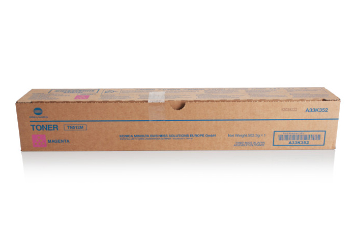 Original Toner Magenta Konica Minolta Bizhub C454, C554  (TN512M, TN-512M, A33K352)