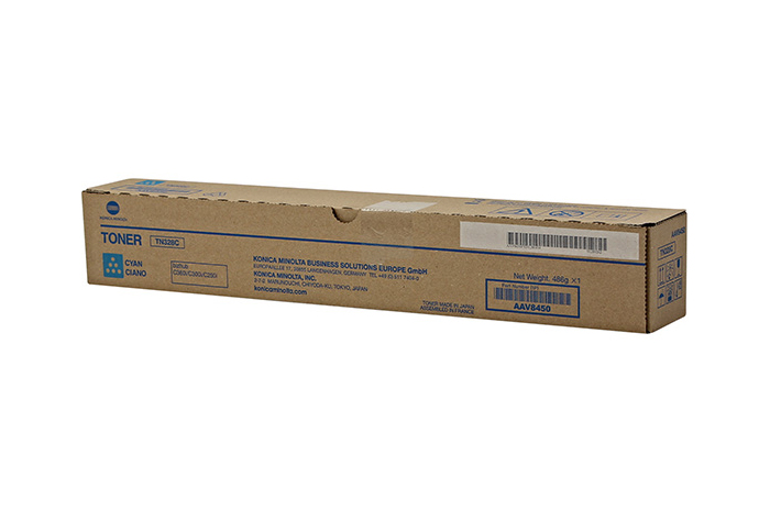 Original Toner Cyan Konica Minolta Bizhub C250i, C300i, C360i (TN328C, TN-328C, AAV8450)