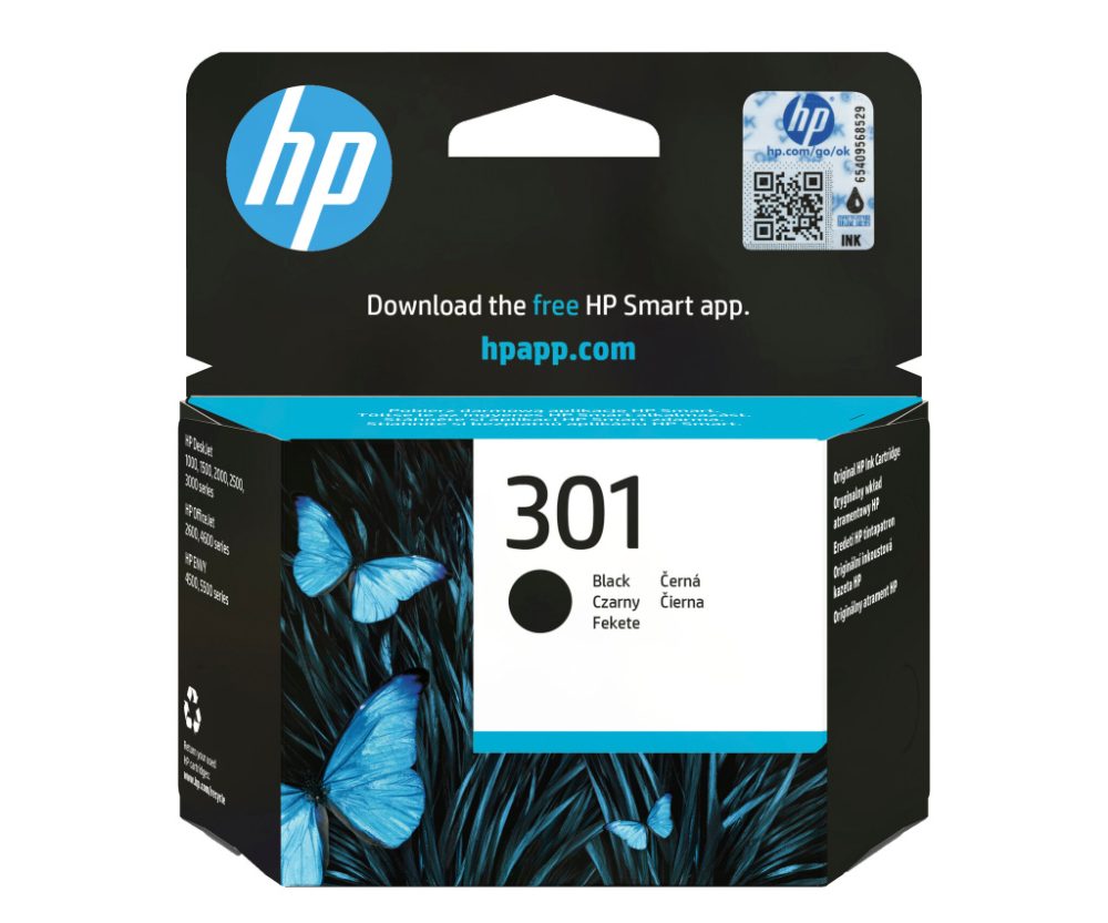 Original Ink- Black HP 301 (CH561EE)