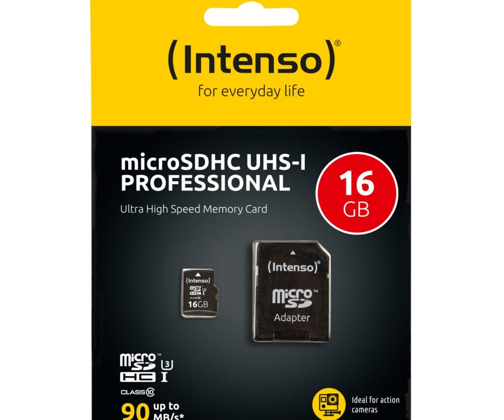 Alternative view of Memorijska kartica 16GB Intenso microSDXC UHS-I Class 10 Pro 90MB/s + adapter