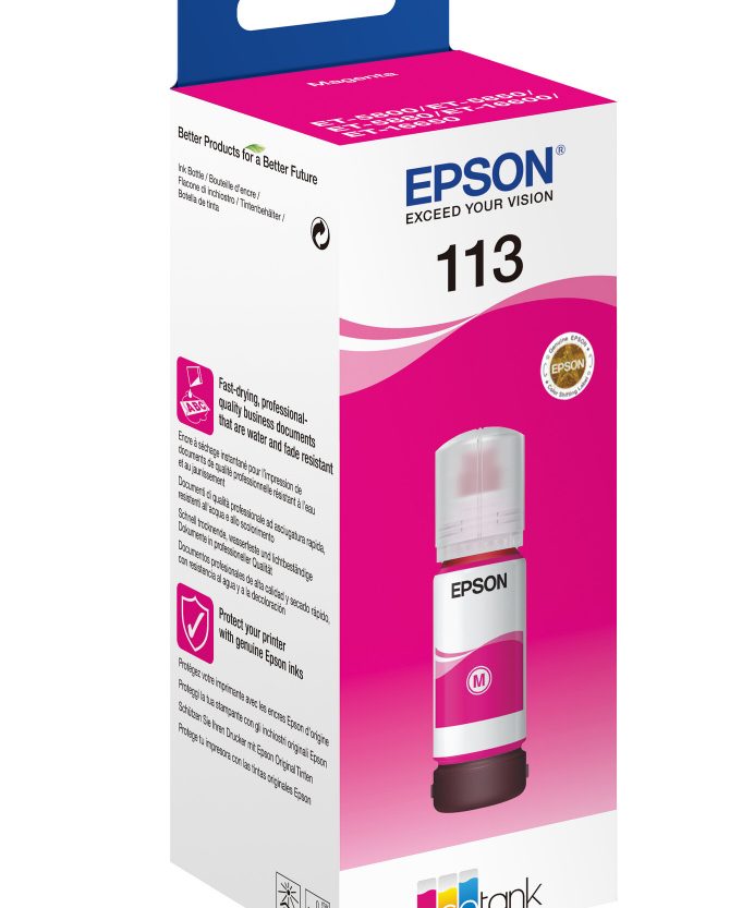 Original Ink bulk in a bottle Magenta Epson 113 (T06B3, C13T06B340) - Slika 2