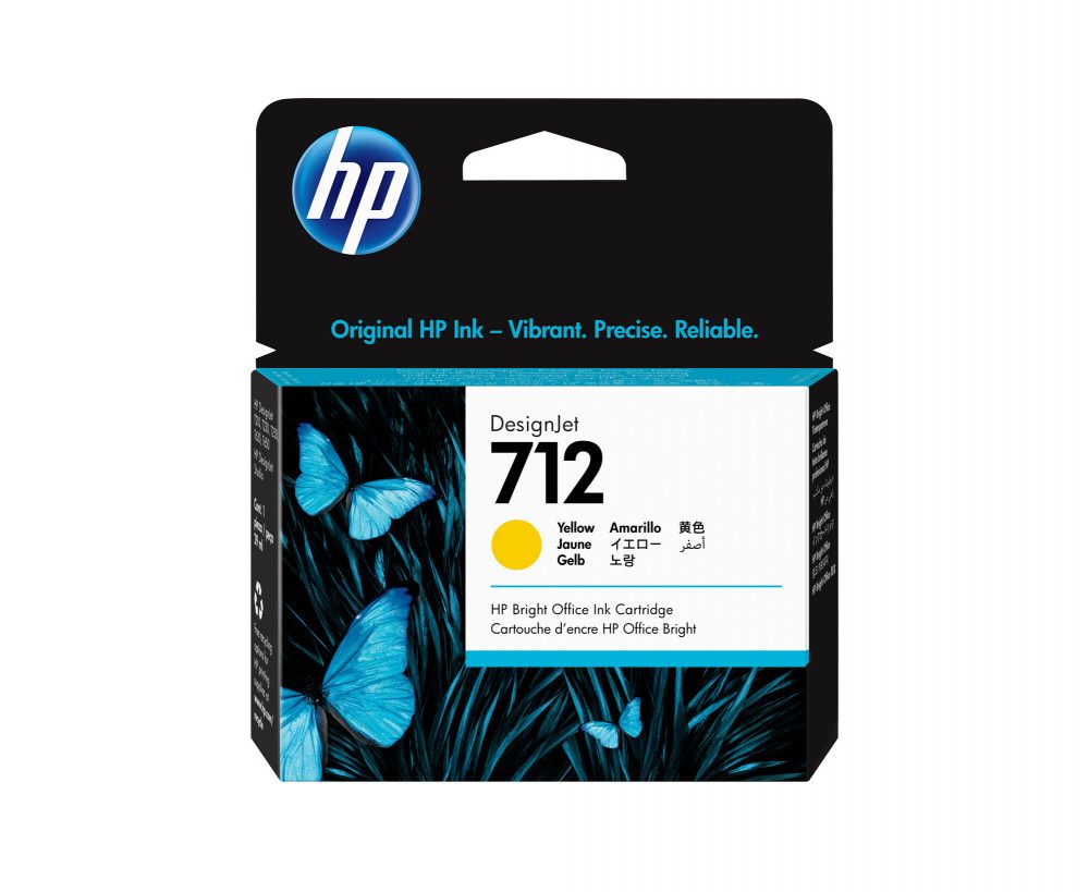 Original Ink- Yellow HP 712 (3ED69A)