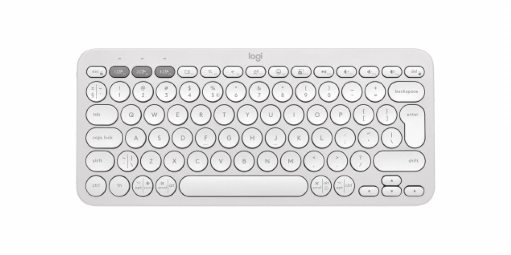 LOGITECH K380S Multi-Device Bluetooth Keyboard - TONAL WHITE - Croatian layout