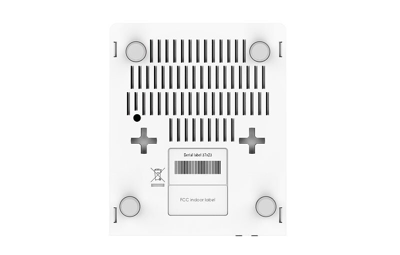 Alternative view of Mikrotik RB960PGS, hEX PoE, 800MHz CPU, 128MB RAM, 5×Gigabit LAN, (4×PoE izlaz), SFP, USB, RouterOS L4, plastično kućište, PSU