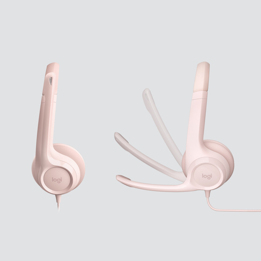 LOGITECH H390 Corded Headset - ROSE - USB - Slika 3
