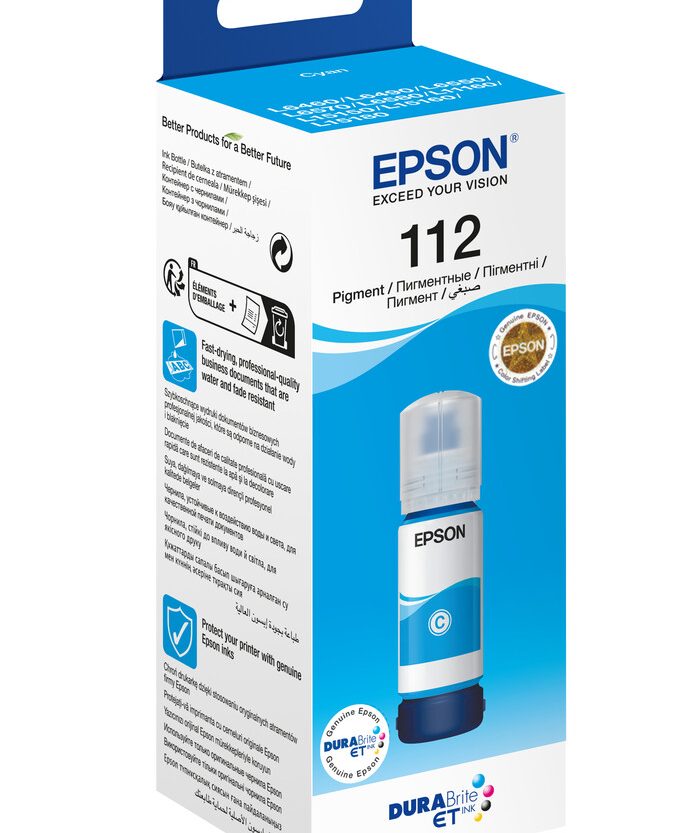 Alternative view of Tinta Epson 112 Cyan EcoTank C13T06C24A
