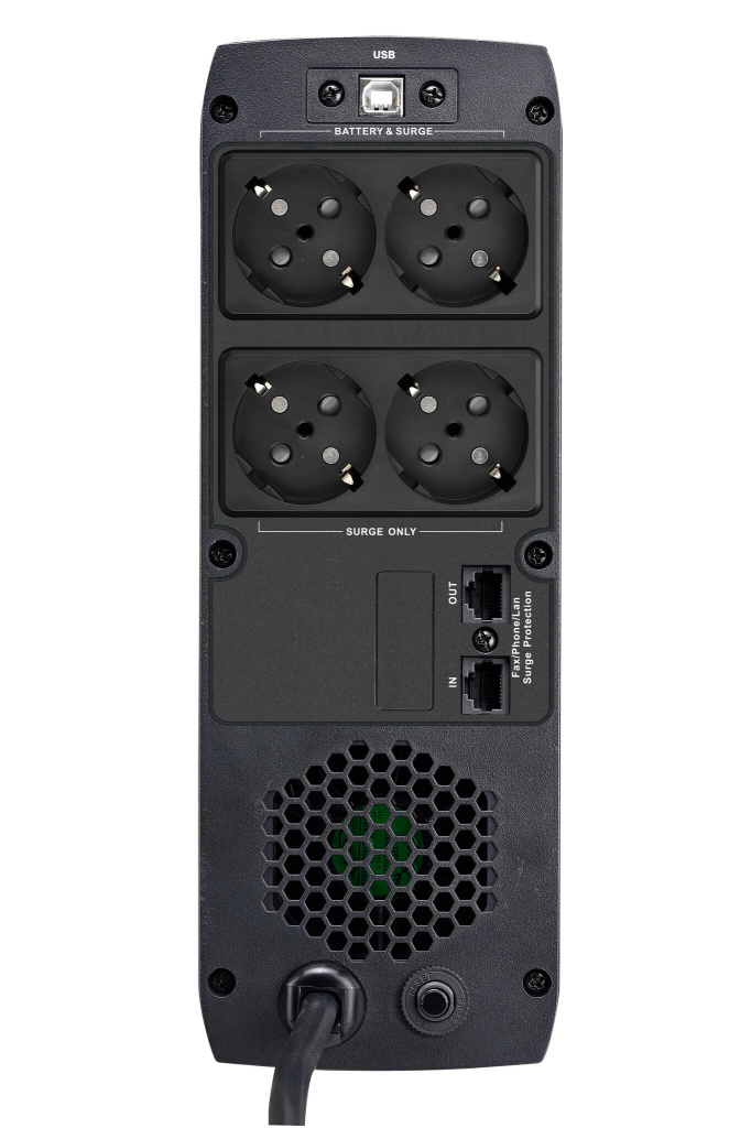 Fortron Source UPS ST-850 Tower 850VA/510W, Line-interactive, HID, RJ45, Schukox4, with hot swappable battery design, 12V9Ah x 1 pcs - Slika 2