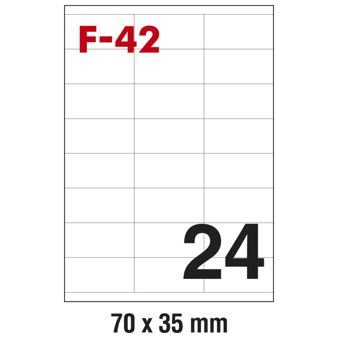 Etikete ILK  70x35 mm pk100L Fornax F-42