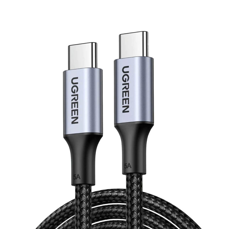 UGREEN USB-C (M) na USB-C (M), 100W, 5A pleteni kabel 1m