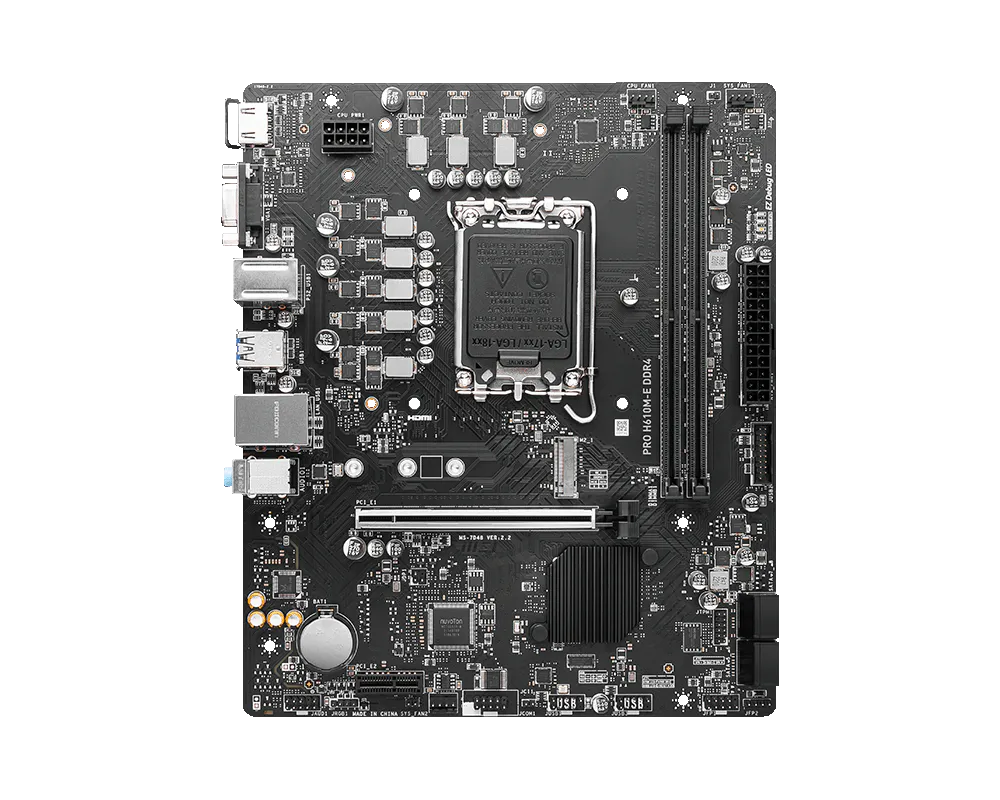 MSI MB H610M-E DDR4, S.1700, 2xDDR4/3200, PCIe 4.0, G-LAN, VGA/HDMI, mATX