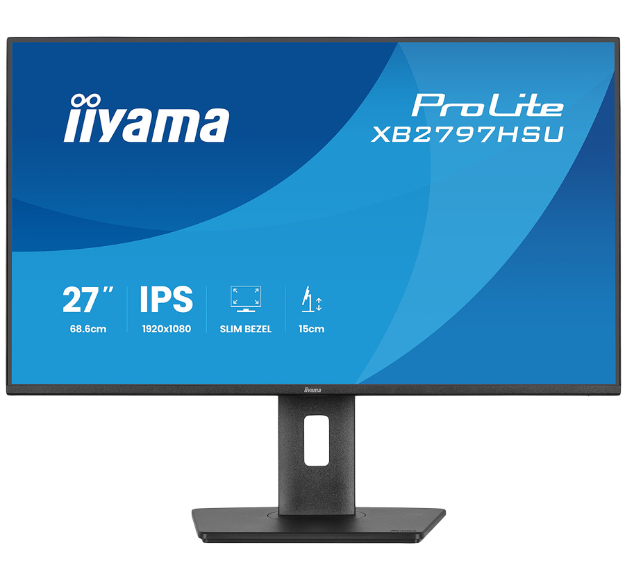 27" IPS panel, 1920x1080 at 120Hz, EyeComfort, 15cm height adjustable stand, 350cd/m2, Speakers, HDMI, DisplayPort, 1ms MPRT, USB 2x3.2 plus 2x USB-C