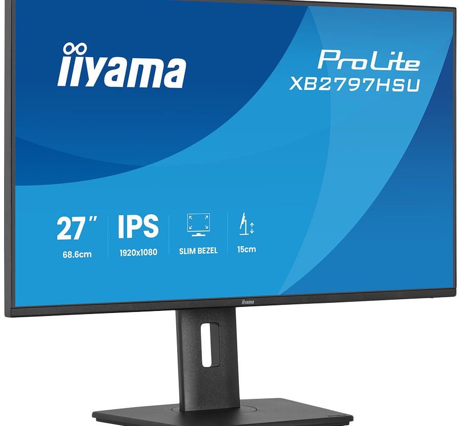 Alternative view of 27" IPS panel, 1920x1080 at 120Hz, EyeComfort, 15cm height adjustable stand, 350cd/m2, Speakers, HDMI, DisplayPort, 1ms MPRT, USB 2x3.2 plus 2x USB-C