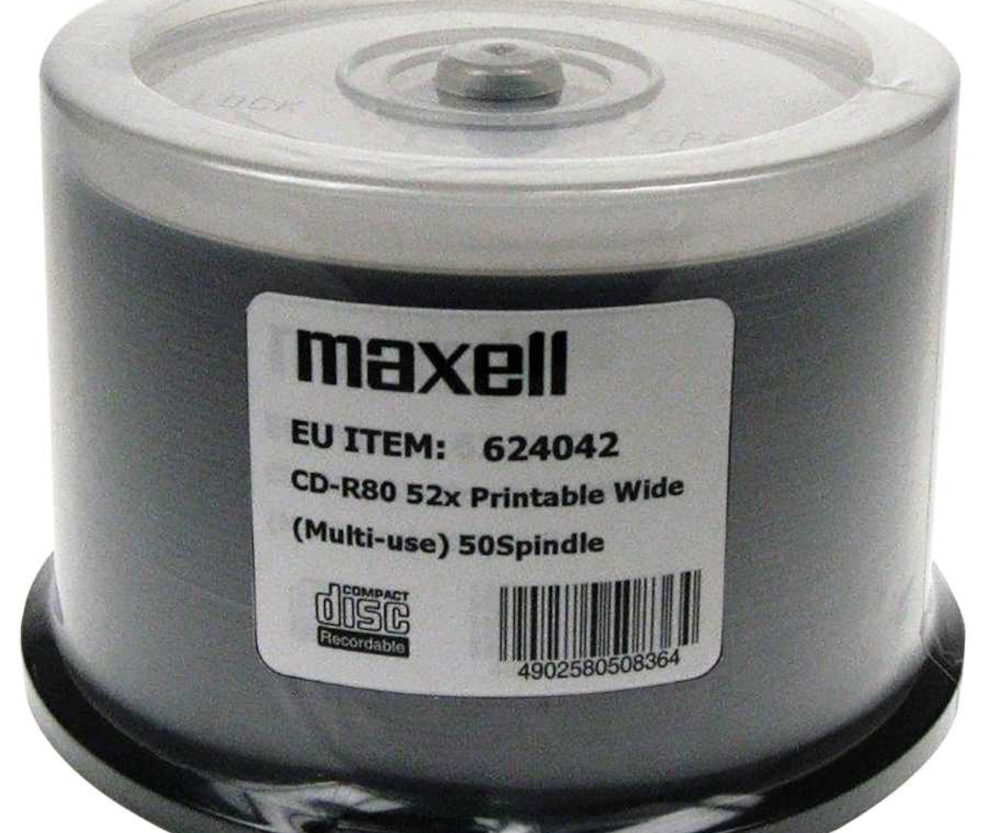 Maxell CD-R 52x, 700MB 50 kom spindle, printabilni
