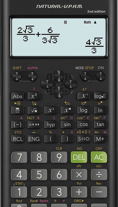 Kalkulator Casio FX-350 ES  PLUS MOD2 252+ funkcija