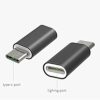 MaxMobile adapter iPhone Lighting - Type C, crni