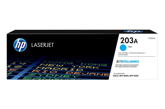 Original Toner Cyan HP Color LaserJet M254, MFP M280, MFP M281 (203A CF541A)