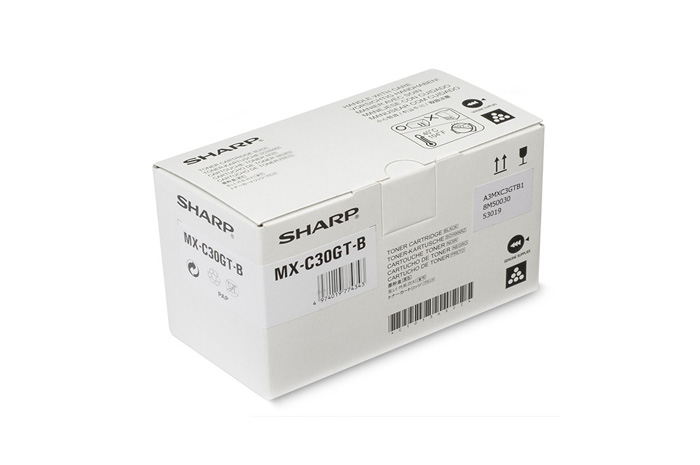 Original Toner Black Sharp MXC304WH (MXC30GTB,MX-C30GTB)