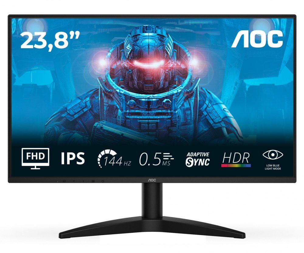 AOC 24B36X 23,8", HDMI, DP, 144Hz, 0,5ms
