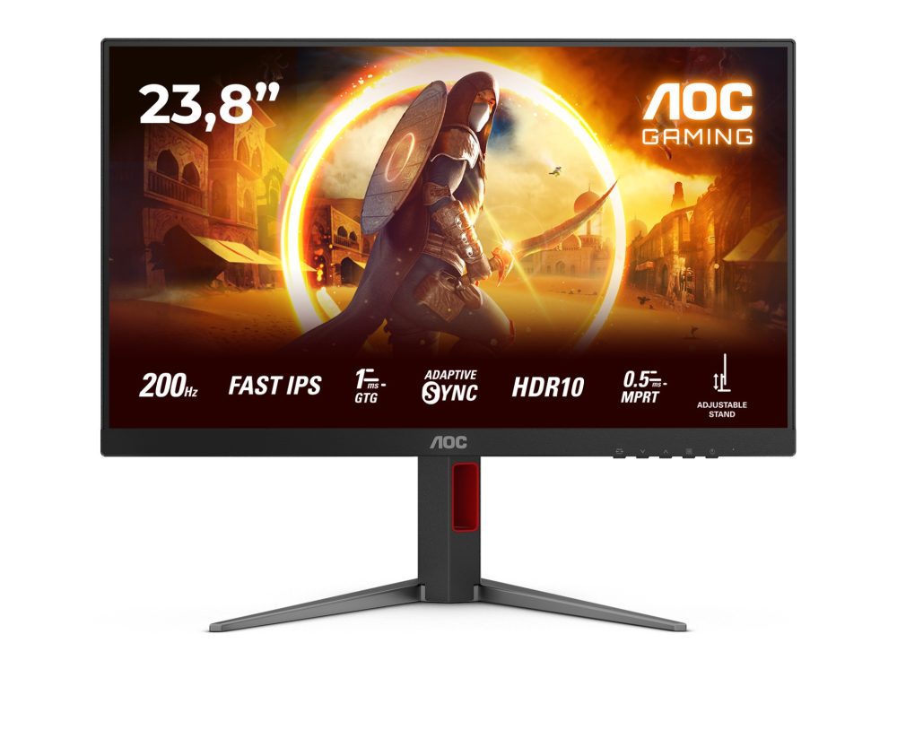 AOC 24G4HA 24", DP, 2xHDMI, HAS, 200Hz, zvuč.