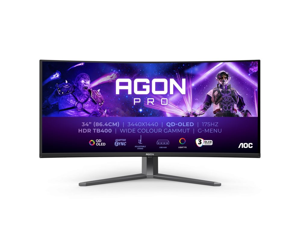 AOC AGON AG346UCD,QD-OLED, 2xHDMI, DP, USB, 175Hz